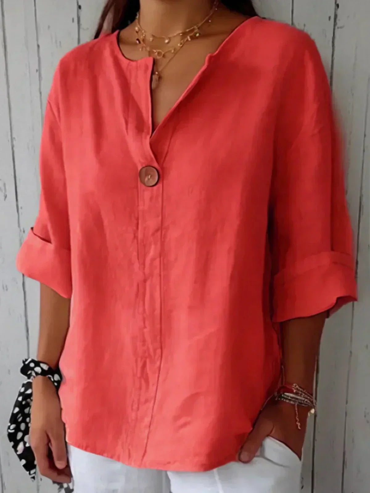 Isolde | Bluse med V-hals