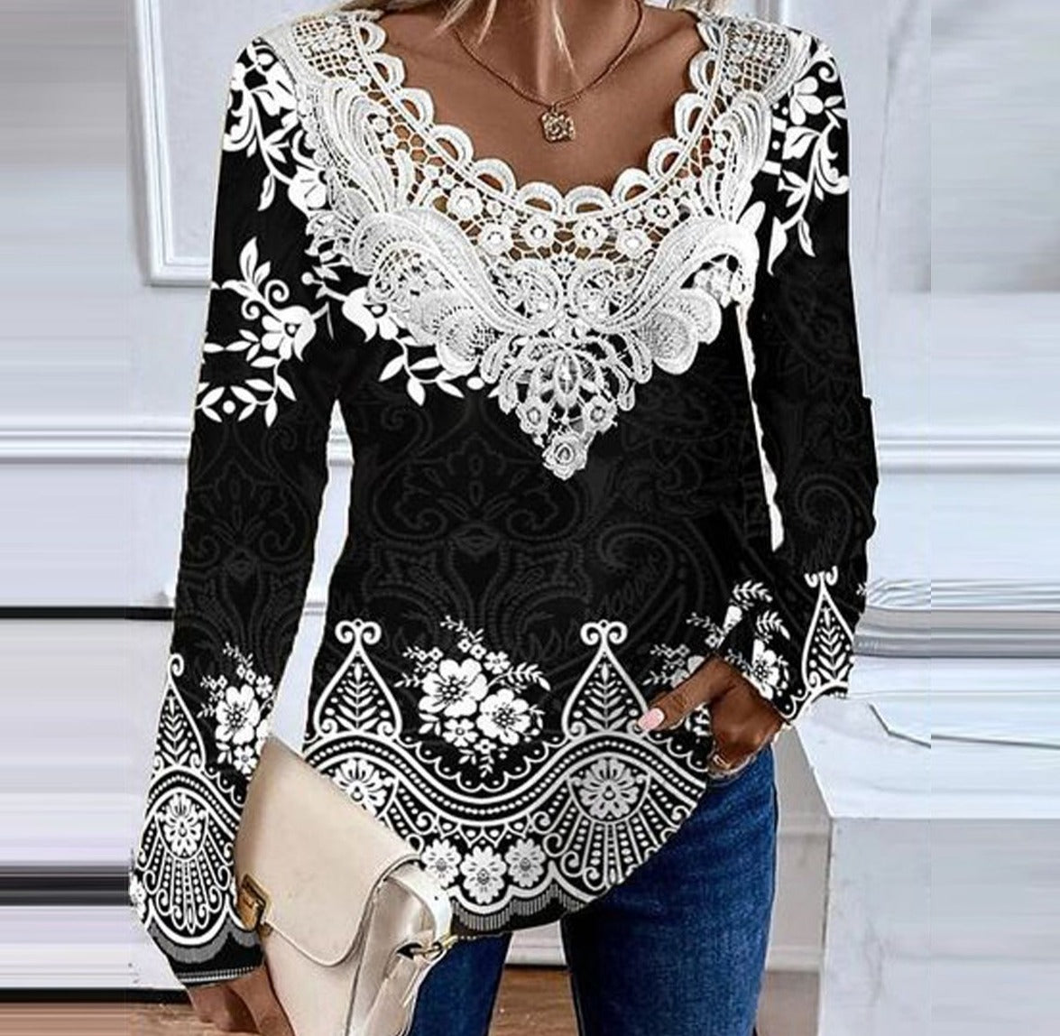 Gløder | Blonder & Broderi Top