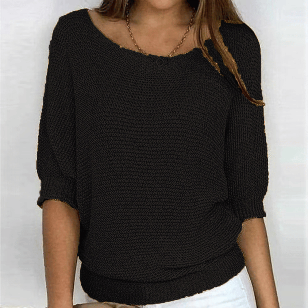 GINERA | Elegant og behagelig sweater med rund halsudskæring