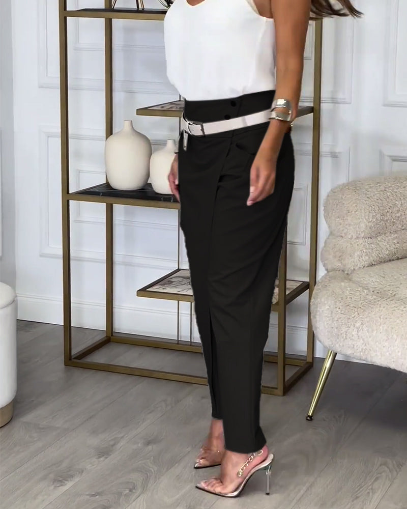Harlow l Modieuze Broek met Zakke