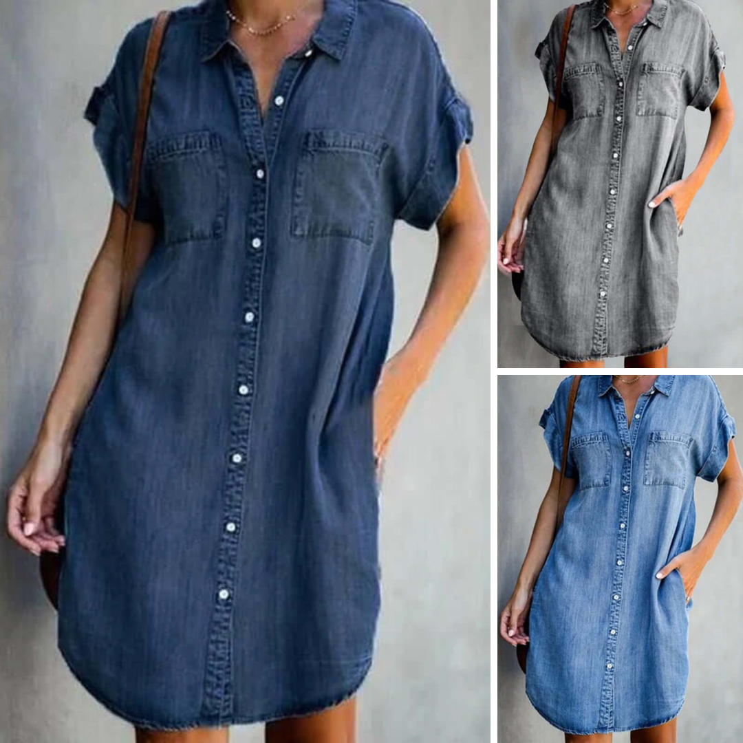 Paulina | Denim kjole