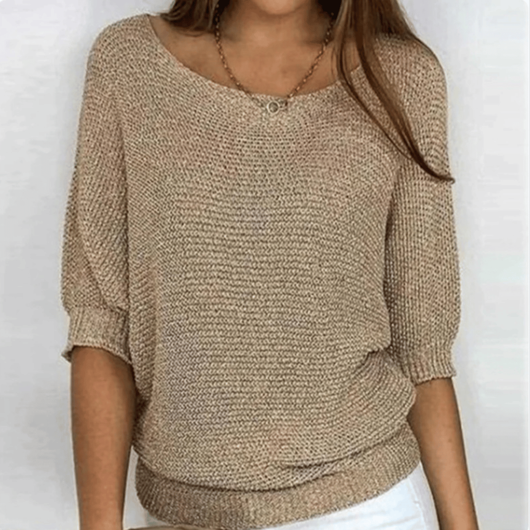 GINERA | Elegant and comfortable sweater with round neckline