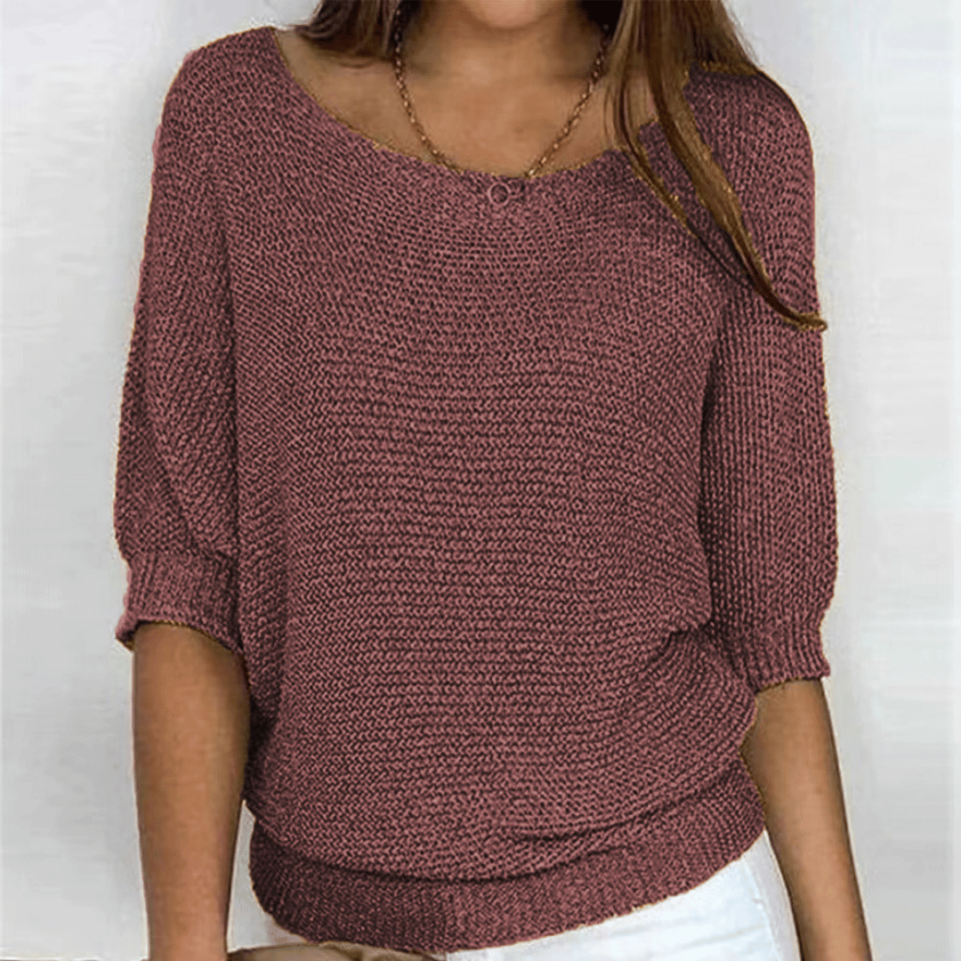 GINERA | Elegant and comfortable sweater with round neckline