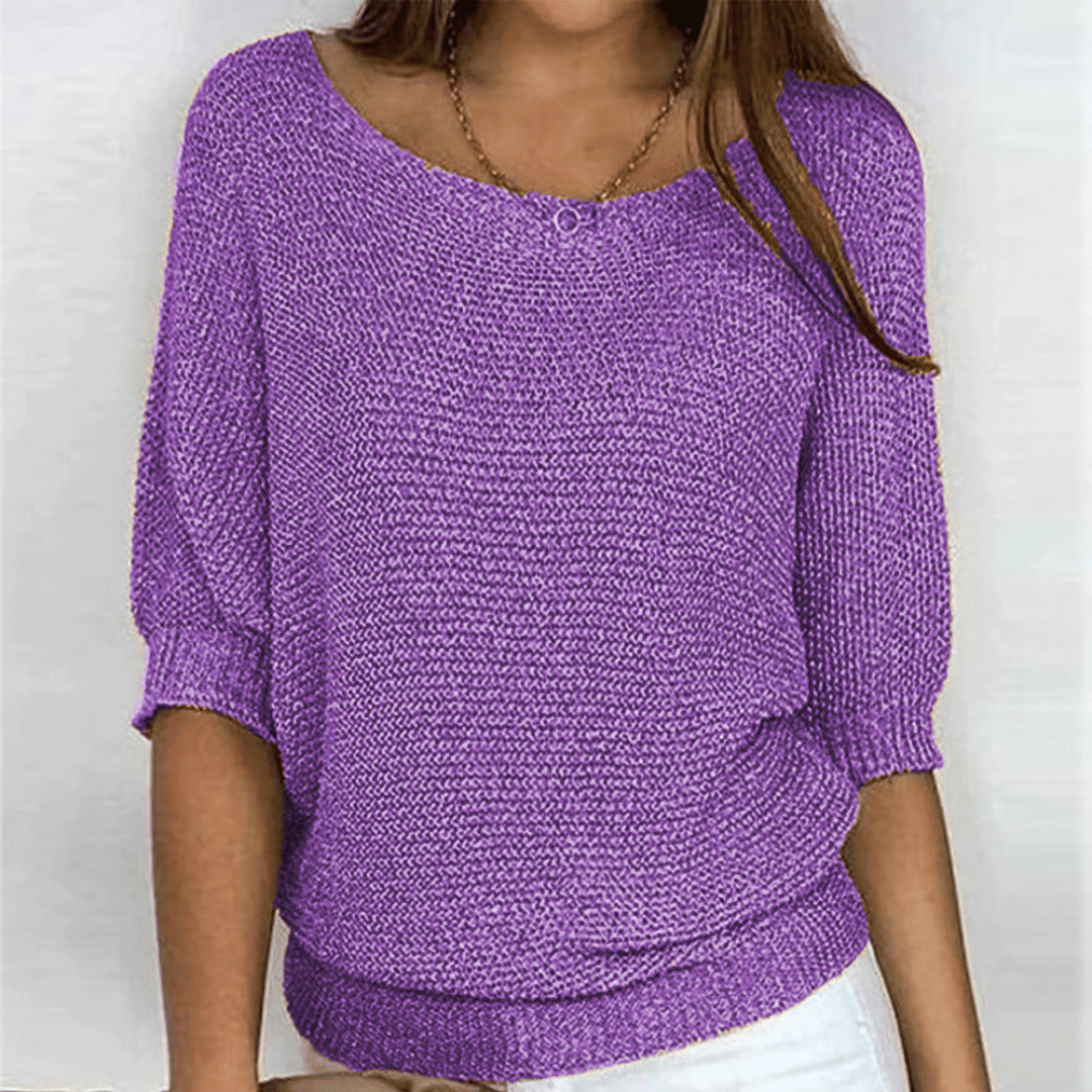 GINERA | Elegant and comfortable sweater with round neckline