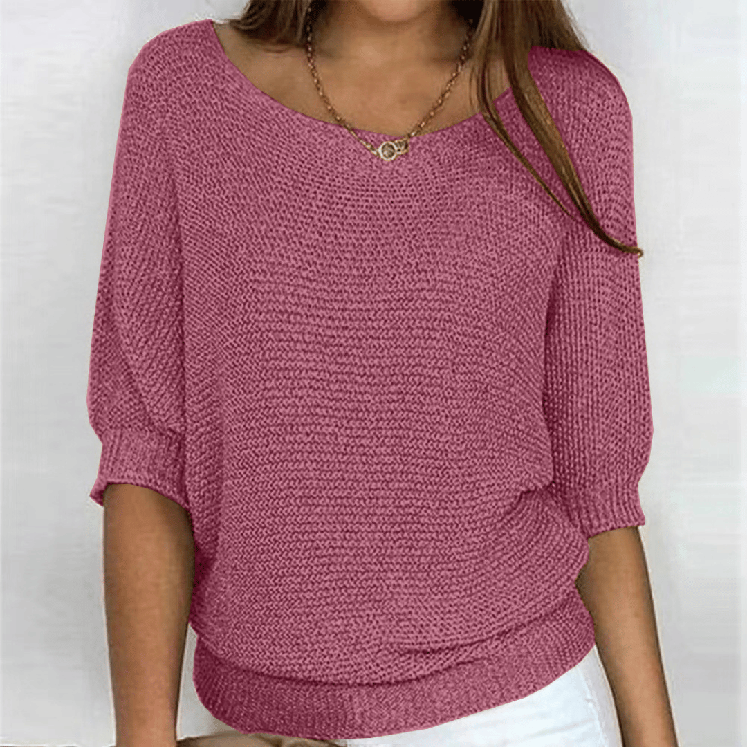 GINERA | Elegant and comfortable sweater with round neckline