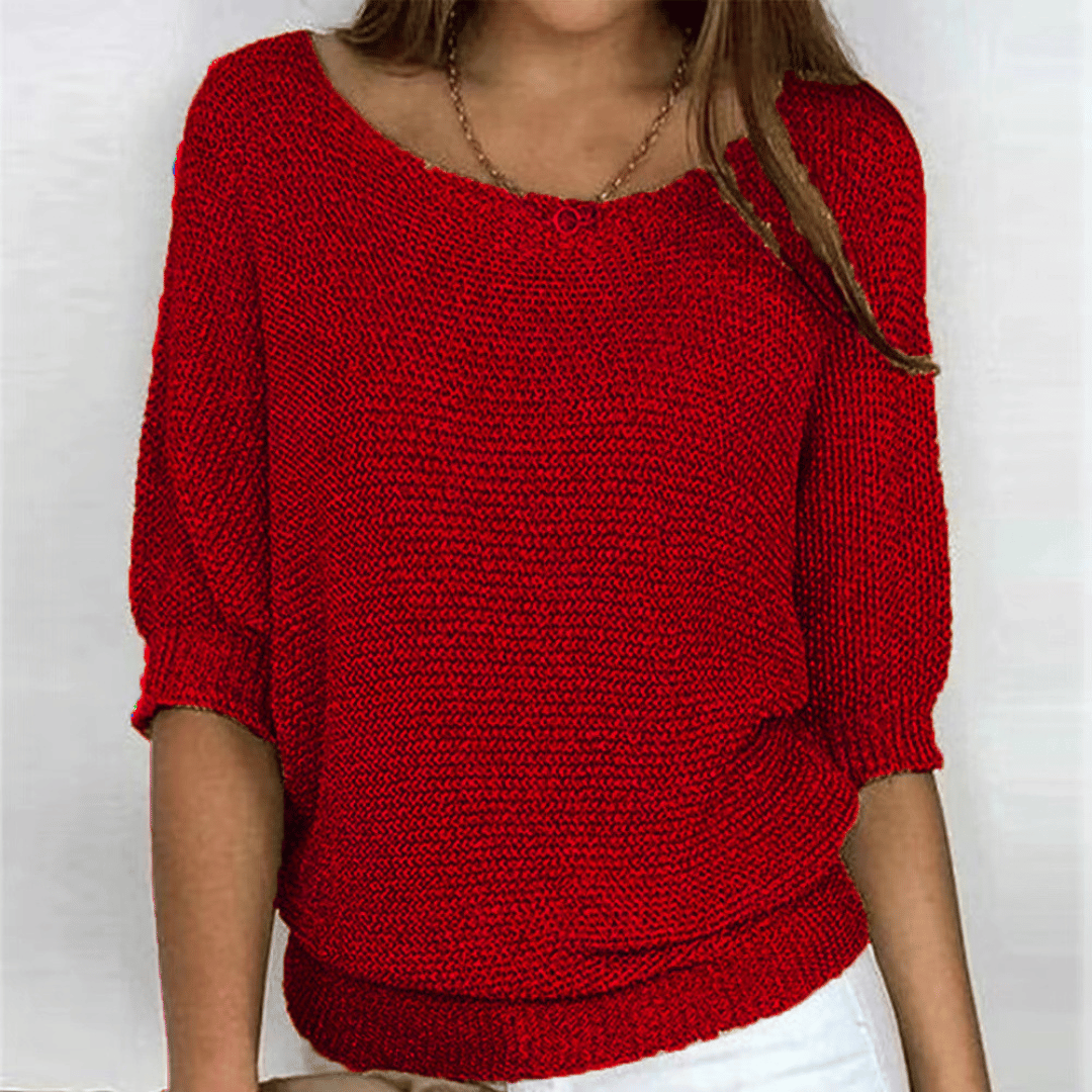 GINERA | Elegant and comfortable sweater with round neckline