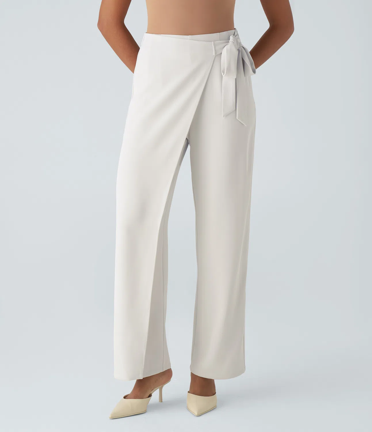 Cara | High-Waisted Wide Leg Trousers 