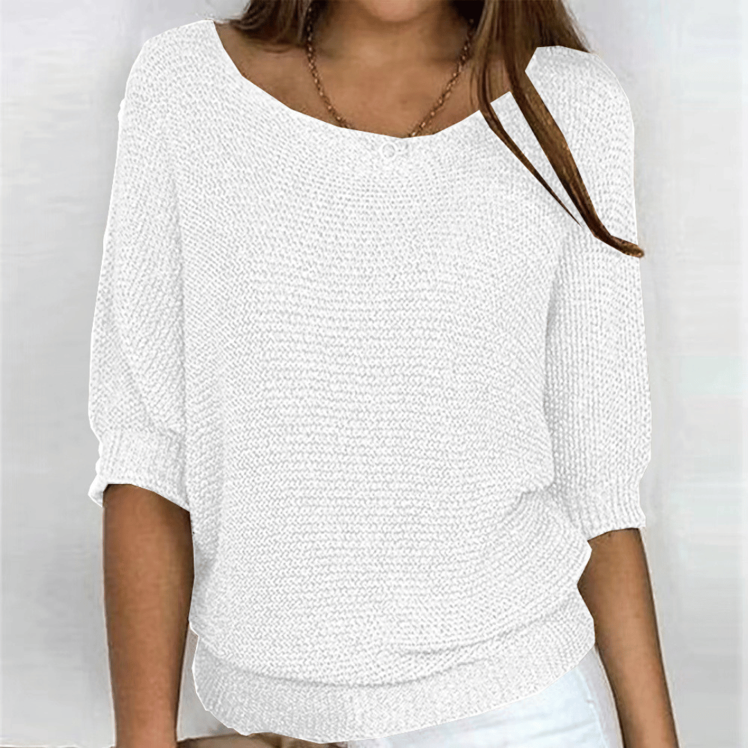 GINERA | Elegant and comfortable sweater with round neckline