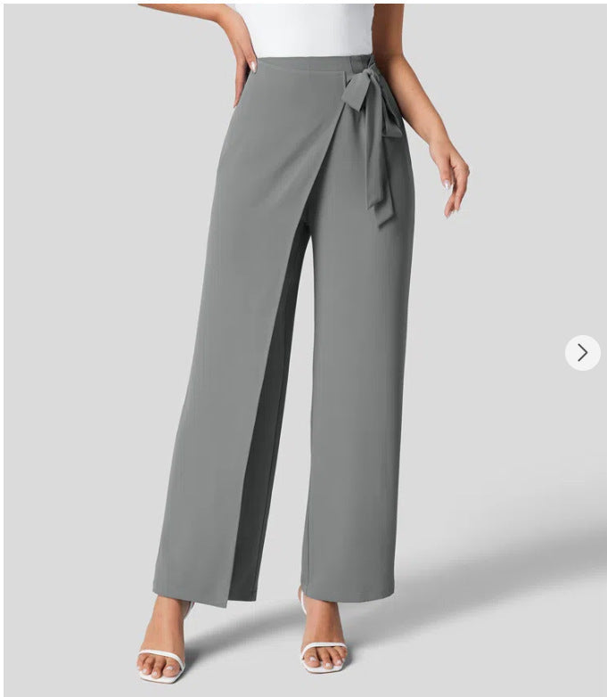 Cara | High-Waisted Wide Leg Trousers 