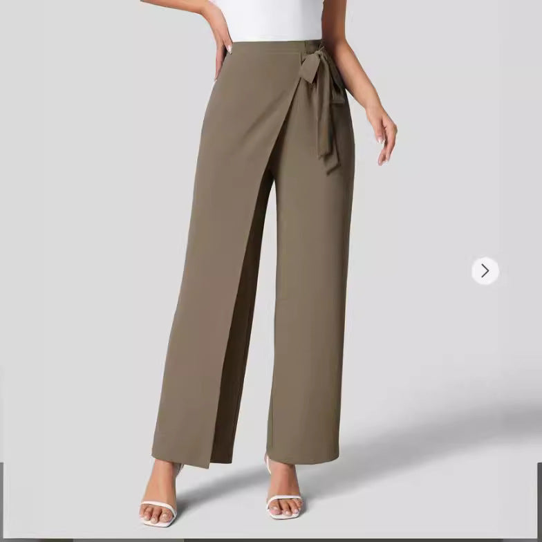 Cara | High-Waisted Wide Leg Trousers 