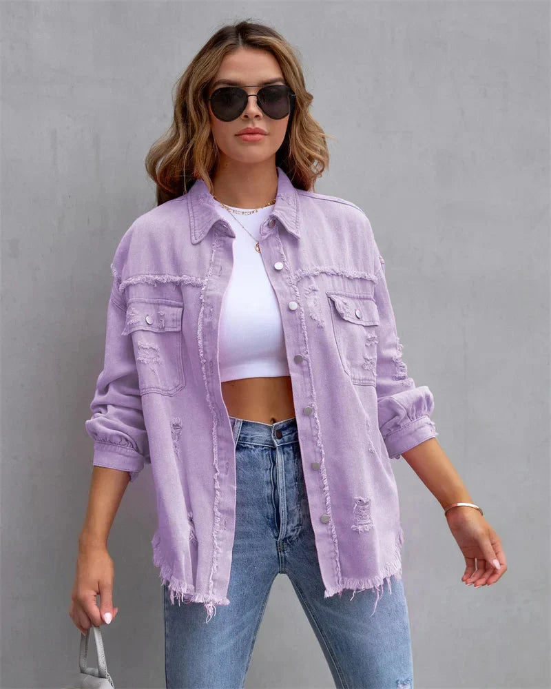 Daisy | Casual oversized denim jacket