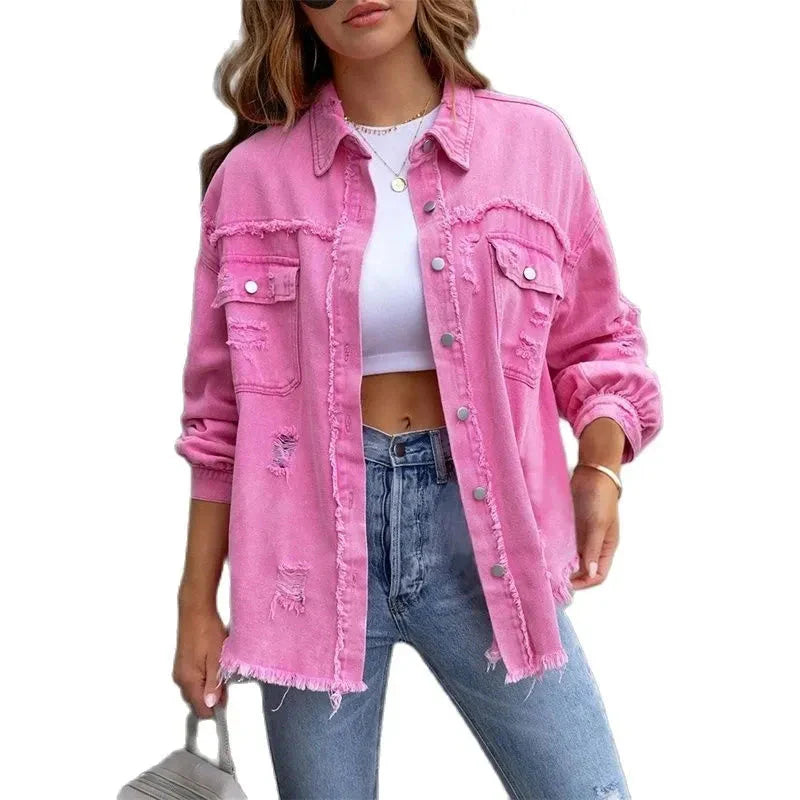 Daisy | Casual oversized denim jacket