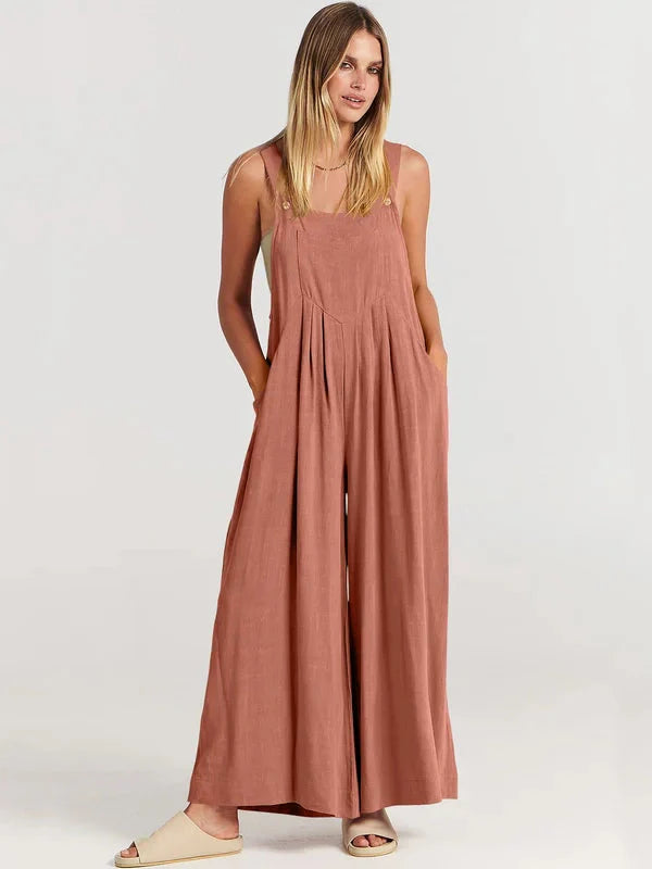 Eleganza | Linen Bloom Jumpsuit