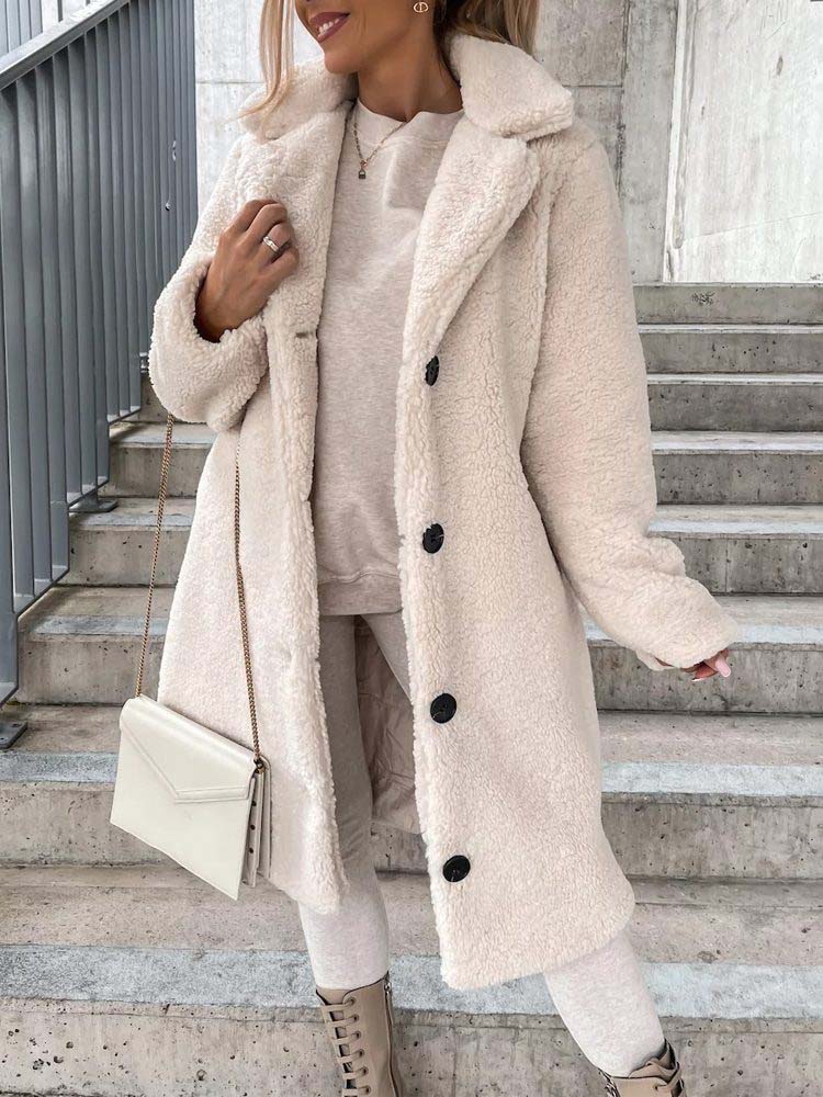 Jennifer Teddy Coat | Varm lang bamsefrakke er toptrenden i 2024