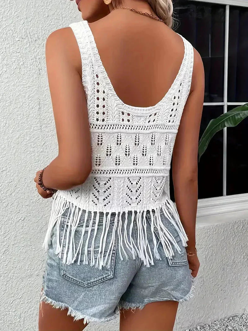 Knitted Top | White