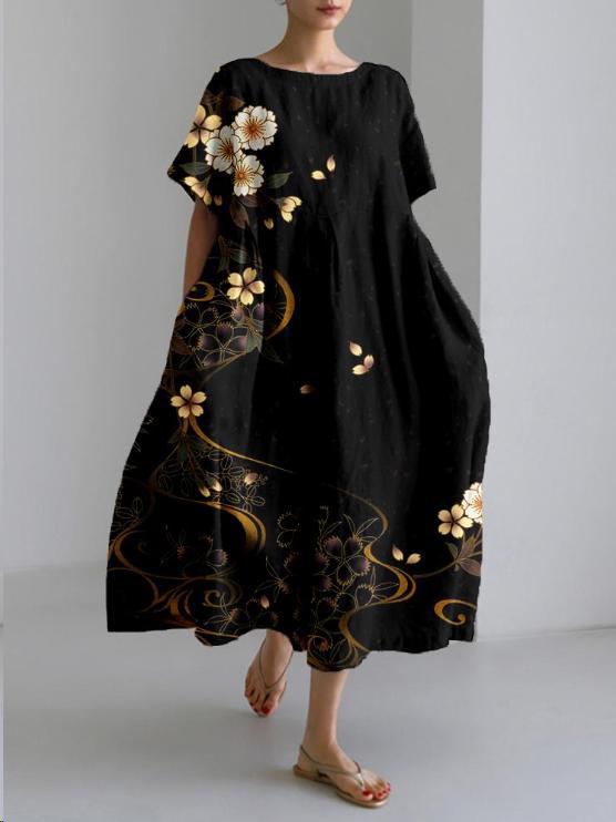 Akane | Cherry Blossom Maxi Dress