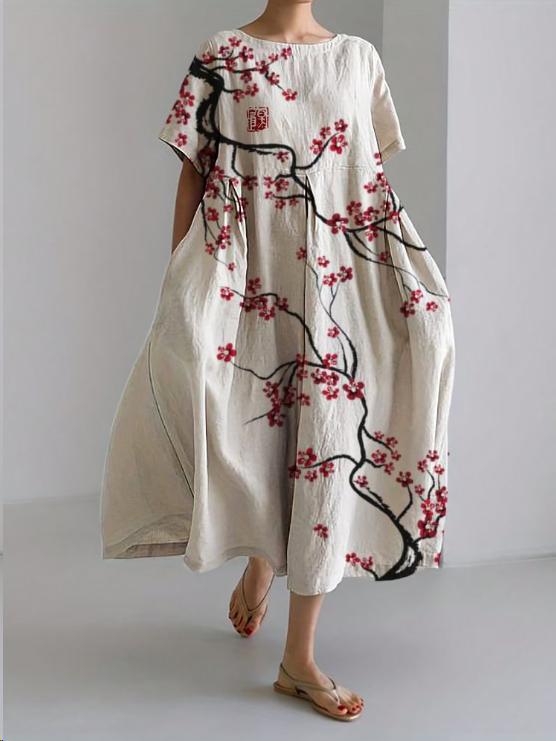 Akane | Cherry Blossom Maxi Dress