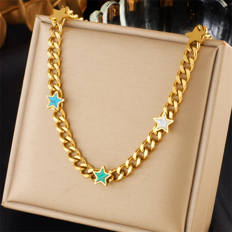 Venusia | Gold-colored thick chain