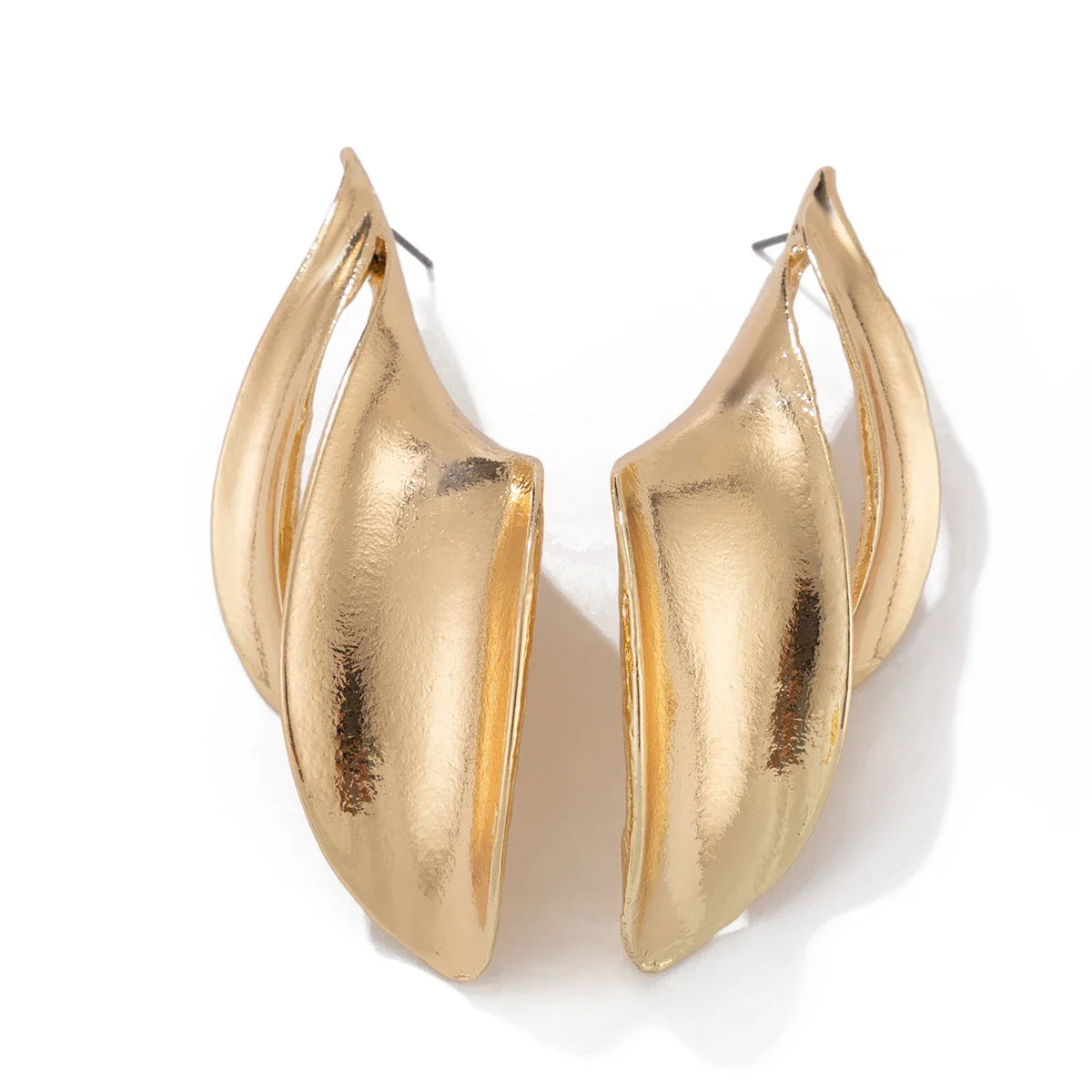 Venusia | Creative Irregular Smooth Metal Earrings