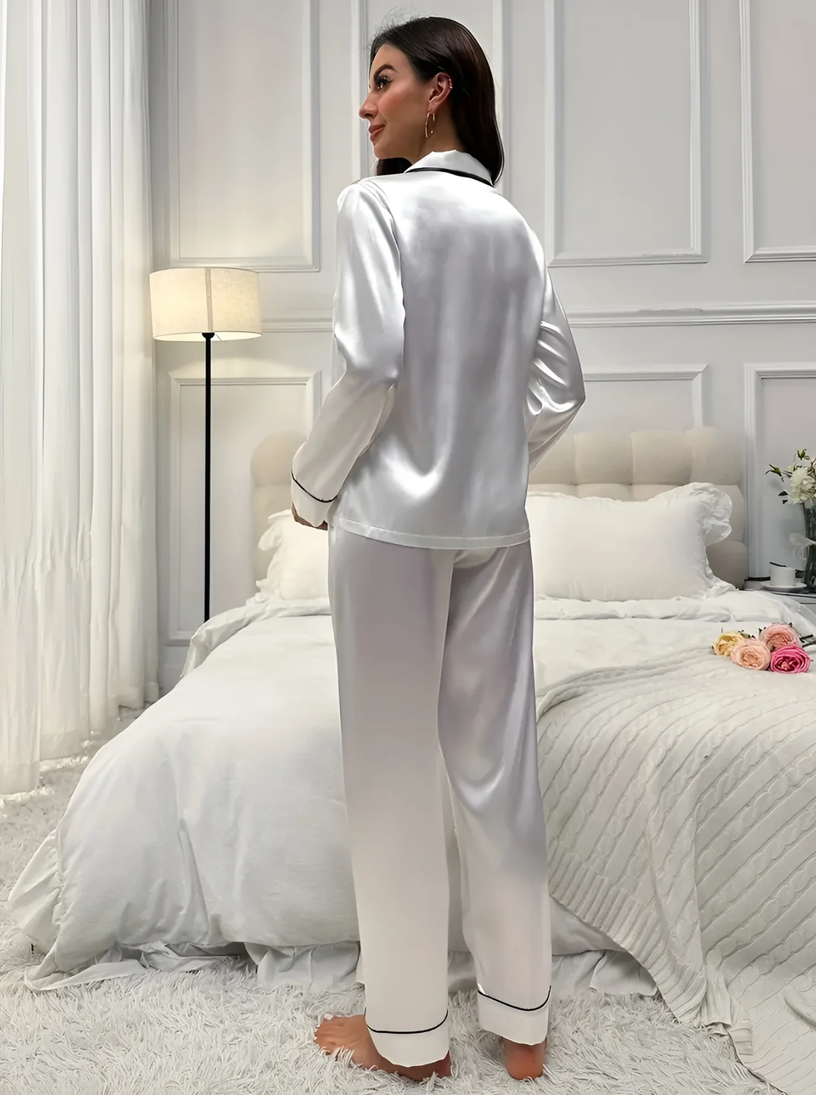 Rent | Elegance satin pyjamassæt