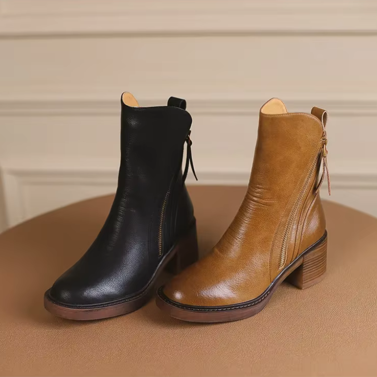 Maya | Premium Leather Ankle Boots