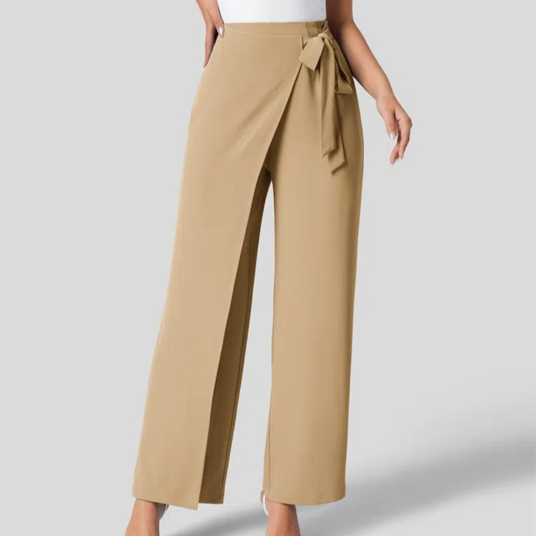 Cara | High-Waisted Wide Leg Trousers 